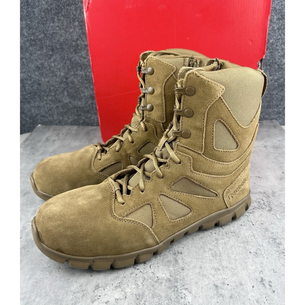 Reebok mens Sublite Cushion Tactical Safety Toe 8" Tactical Side Zip Tried On 10
